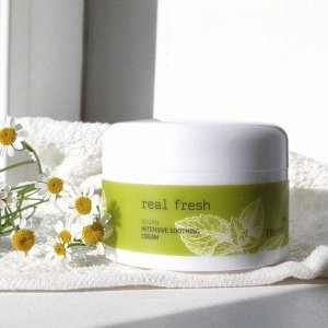 DEOPROCE REAL FRESH VEGAN INTENSIVE SOOTHING CREAM 100g Интенсивный успокаивающий крем для лица 100гр