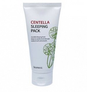 DEOPROCE CENTELLA SLEEPING PACK 80g Успокаивающая ночная маска для лица с центеллой 80 гр