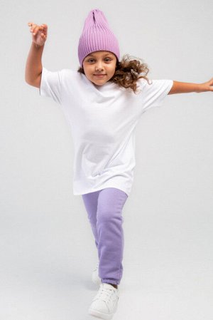 ivdt37 Футболка детская однотонная хлопок OVERSIZE-WHITE