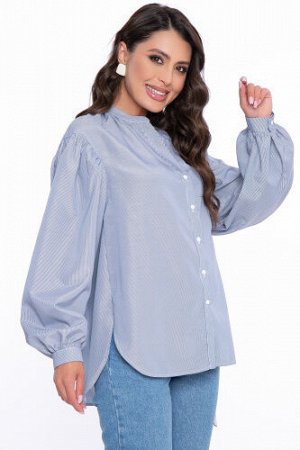 Рубашка с объёмными рукавами &quot;Эльза&quot; (полоска) Б2720