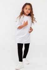 Футболка детская однотонная хлопок OVERSIZE цвет Белый