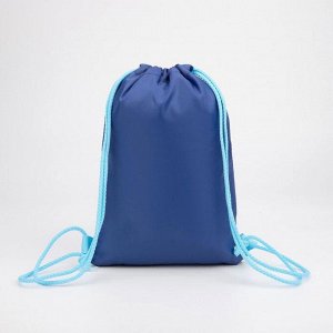 Мешок-рюкзак новогодний, 21 ? 29 см, отдел на шнурке, цвет синий, Hip-Hop