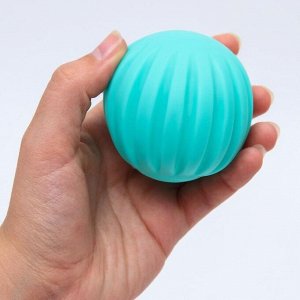Подарочный набор развивающих тактильных мячиков «Мешок деда мороза» синий, 8 шт.
