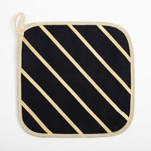 Прихватка "Golden lines" 19х19см, 100% хл, саржа 190 гр/м2, ватин 250г/м2