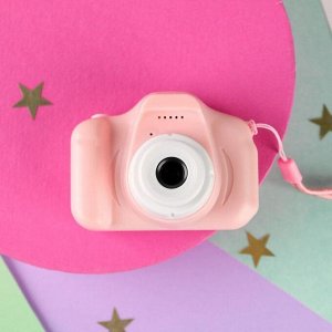 Фотоаппарат детский "Для тех у кого лапки", роз., 8 х 6 см