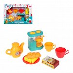 ИГРОЛЕНД Игровой набор Посудка, пластик, 9-11 пр., 35х24х7 см, 3 дизайна