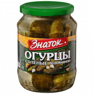 Огурцы соленые ЗНАТОК ст/б 680г