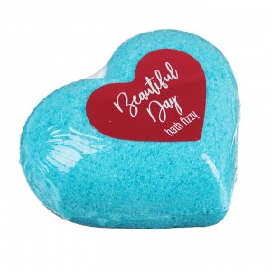 Соль для ванн шипучая With love / Beautifull day, 130г, в форме сердца