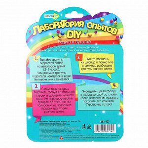 ХОББИХИТ Лаборатория опытов DIY картон, ПП, ПВХ, стекло, картон, 19х26х1,5см, 2 дизайна