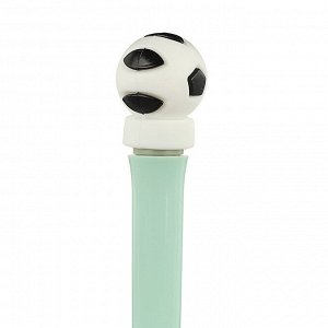 Ручка шариковая синяя, со светящейся и крутящейся фигуркой, 4 дизайна, 17см (+-1 см), пластик, пакет