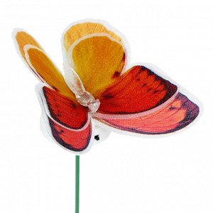 Фигурка на стержне 54см  "Бабочка четыре крыла", ПВХ, LR44x3, 6 цветов