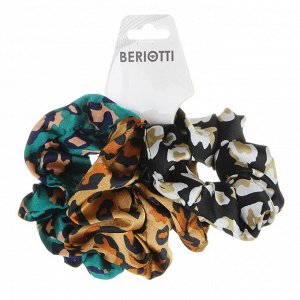 BERIOTTI Набор резинок для волос 3шт, полиэстер, d7см