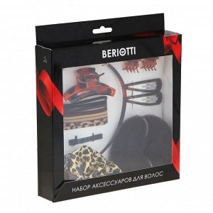 BERIOTTI Набор аксессуаров для волос 20 предметов, пластик, полиэстер, металл, 2 дизайна, ПР-21