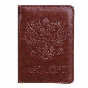 ЮL Обложка для паспорта "Герб", ПУ, 9,7х14см, 5 цветов, ОД21-10