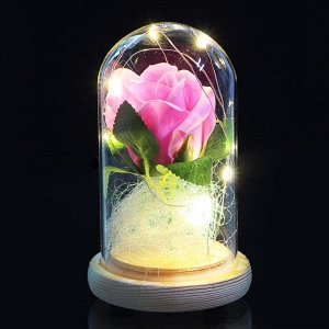 LADECOR Светильник - цветочная композиция, роза, 15 см, 3хLR1130, 4 цвета