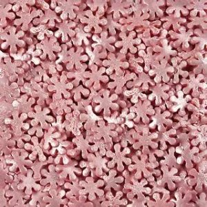 Снежинки розовые перламутровые