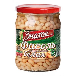 Фасоль белая натуральная ЗНАТОК 500г ст/б