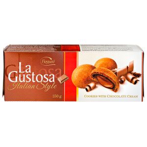 Печенье Bogutti La Gustosa ITALIAN STYLE с шоколадным кремом 150 г 1 уп.х 12 шт.
