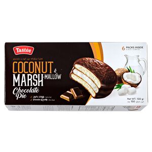 Печенье TASTEE COCONUT MARSHMALLOW chocolate pie 150 г 1 уп. х 16 шт.