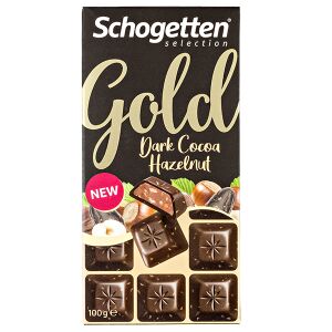 Шоколад SCHOGETTEN GOLD Dark Hazelnut 100 г 1уп. х 15шт. шоколад SCHOGETTEN GOLD Dark Hazelnut 100 г 1уп. х 15шт.