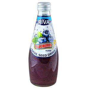 Напиток BASIL SEED DRINK RIVA Blueberry 290 МЛ СТ/Б 1 уп.х 24 шт.
