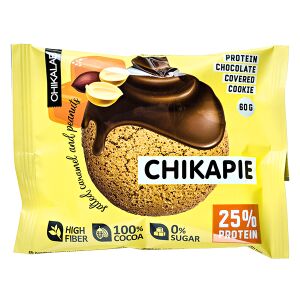 Печенье Chikapie глазированное Salted caramel&Peanuts 60 г 1 уп.х 9 шт.