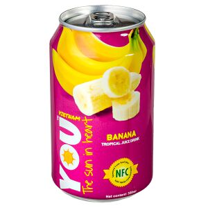 Напиток YOU VIETNAM Banana 330 мл  Ж/Б 1 уп.х 24 шт.