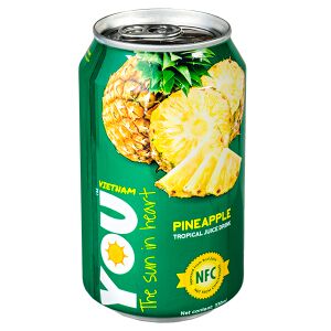 Напиток YOU VIETNAM Pineapple 330 мл  Ж/Б 1 уп.х 24 шт.
