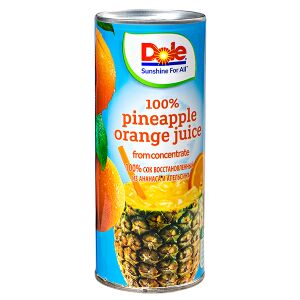 Сок Dole 100% ананас апельсин 250 мл ж/б 1 уп.х  24 шт.