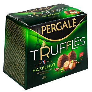 Конфеты PERGALE TRUFFLES HAZELNUT 200 г 1 уп. х 16 шт.