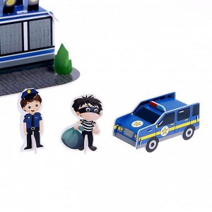 3D конструктор «Полицейский участок», 22 детали