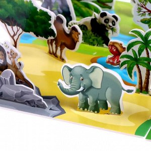 3D конструктор «Где живут животные», 30 деталей