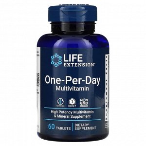 Life Extension, One-Per-Day, 60 таблеток