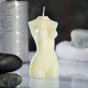 Фигурная свеча "Женское тело №1" молочная, 9см