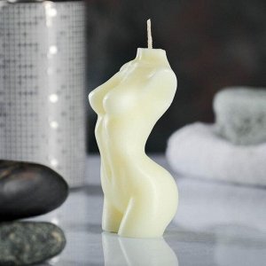 Фигурная свеча "Женское тело №1" молочная, 9см