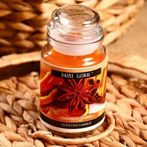Свеча в банке 11x5.5 см Cinnamon orange 140 мл