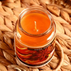 Свеча в банке 11x5.5 см Cinnamon orange 140 мл