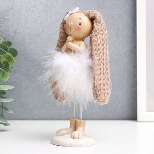 Фигурка полистоун «Заюшка с бантиком в пуховой юбочке», 27x5x5.8 см