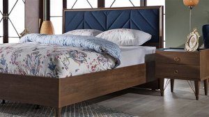 Кровать Bellona Palma двуспальная с мягким изголовьем 160x200 см (PALM-26-160)
