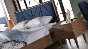 Кровать Bellona Palma двуспальная с мягким изголовьем 180x200 см (PALM-26-180)