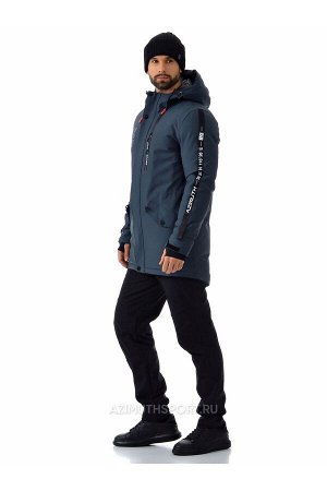 Мужскaя зимняя куртка-парка Azimuth A 8522 Темно-серый