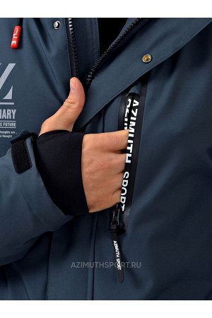 Мужскaя зимняя куртка-парка Azimuth A 8522 Темно-серый