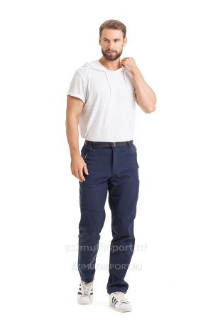 Мужские брюки-виндстопперы на флисе Azimuth A 66 (БР) Темно-синий
