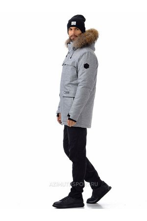 Мужская куртка-парка Azimuth A 21804_105 Светло-серый