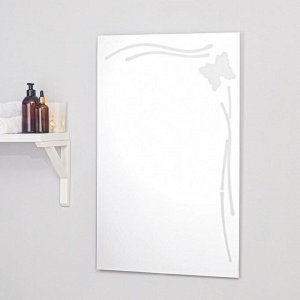Зеркало «Бабочка», с пескоструйной графикой, настенное, 51?80 см