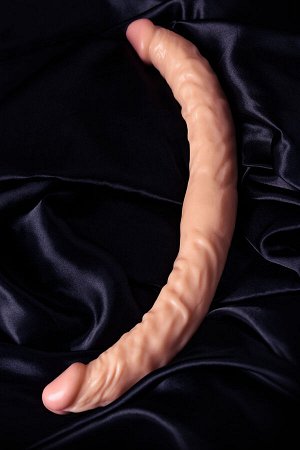 ДВУСТОРОННИЙ ФАЛЛОИМИТАТОР REALSTICK NUDE РЕАЛИСТИЧНЫЙ, PVC, ТЕЛЕСНЫЙ, 42,5 СМ