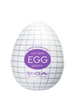 Нереалистичный мастурбатор TENGA № 3 Spider, TPE, белый, 6,1 см