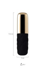 ВИБРОМАССАЖЕР SATISFYER MINI LOVELY HONEY , СИЛИКОН, ЧЁРНЫЙ, 11,4 СМ.