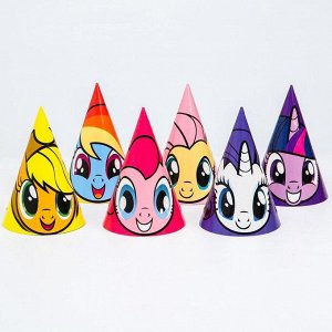 Набор  бумажной посуды  "С днем рождения!", My Little Pony, на 6 персон