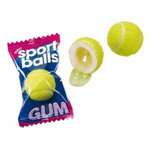 Жевательная резинка с лимонной начинкой Fini Tennis Balls / Жвачка Фини Теннис Боллс в форме теннисного мячика с начинкой внутри 5 гр